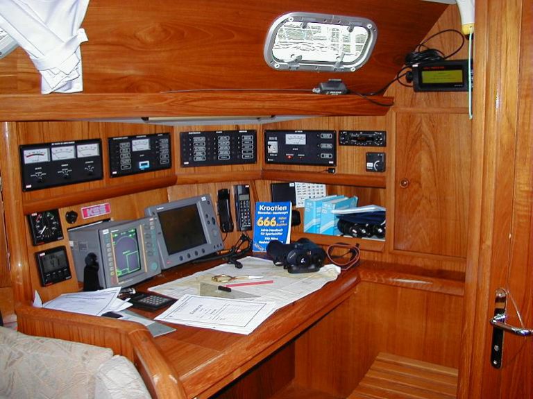 Interior of a boat